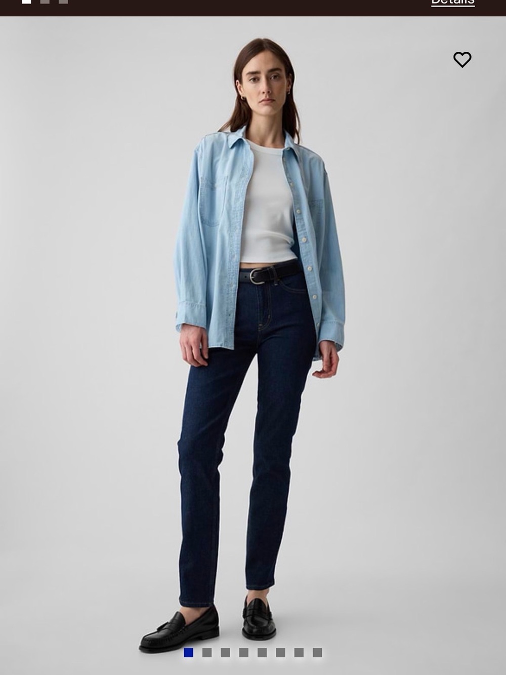 GAP Mid-Rise Vintage Slim Jeans - Dark Blue
